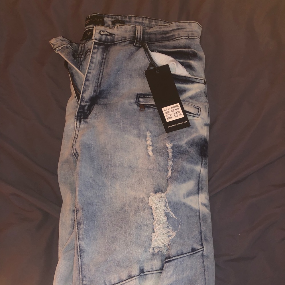 Men rue21 skinny jeans 36x32 / color: Blue wash